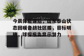 包含今晨体能课后，山东泰山状态回暖备战社区盾，目标明确，球探报告显示潜力的词条-九游官方平台